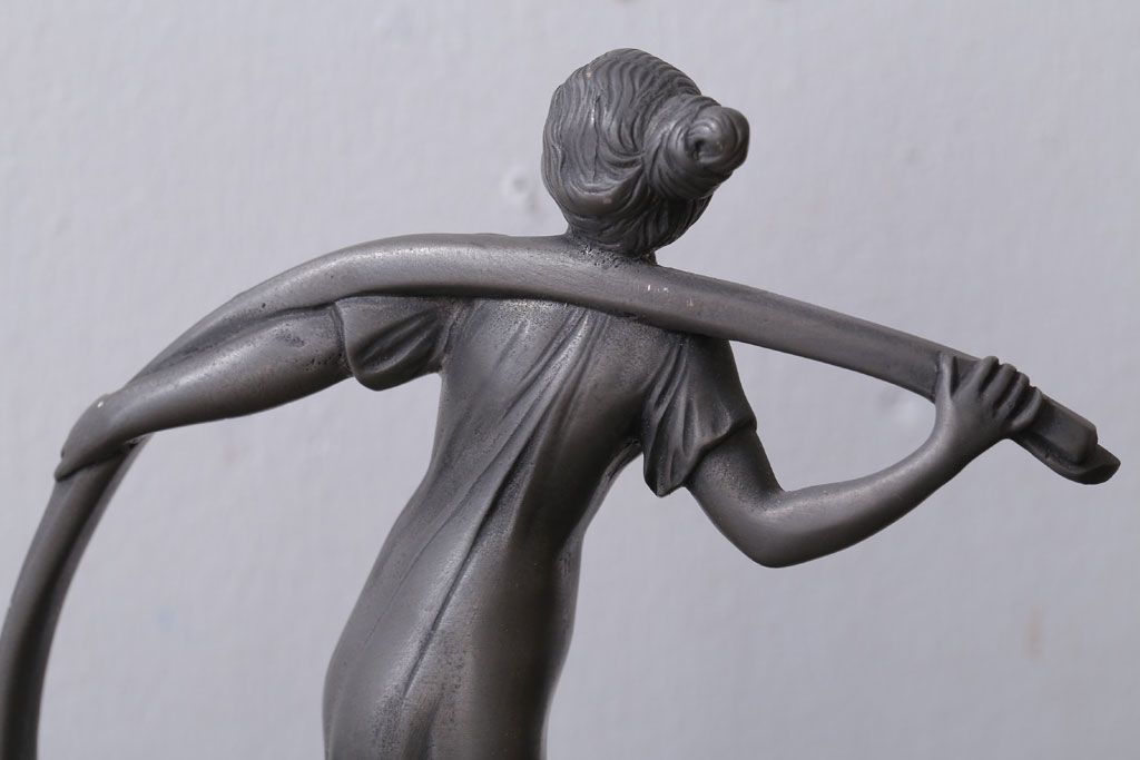 アンティーク雑貨　アンティーク　Achille Gamba(アキレ・ガンバ)　錫(スズ)のトレー