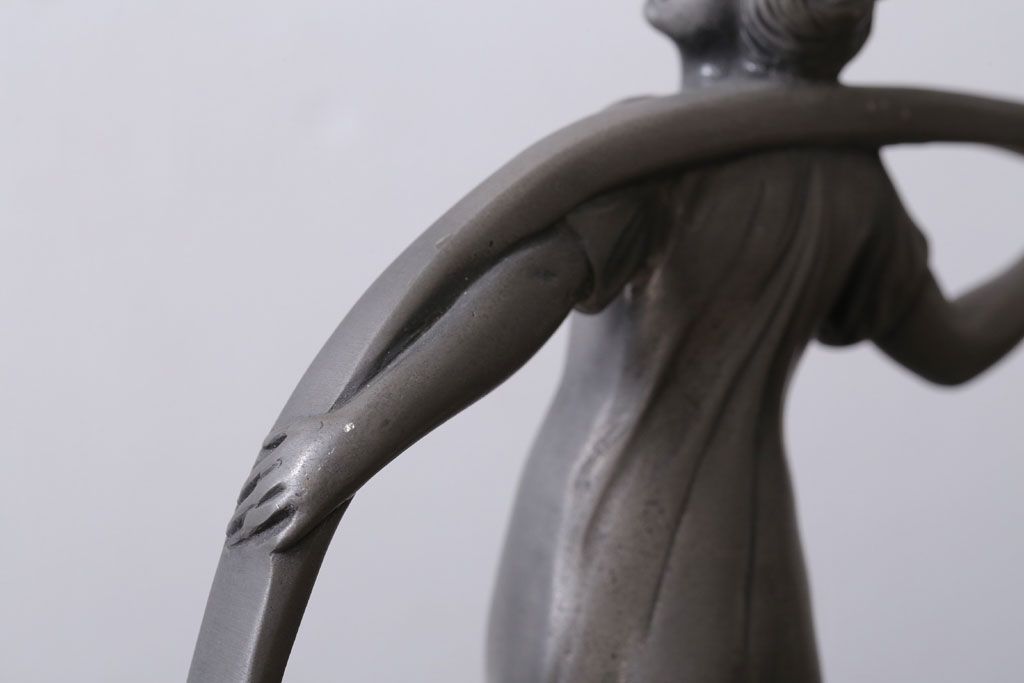 アンティーク雑貨　アンティーク　Achille Gamba(アキレ・ガンバ)　錫(スズ)のトレー