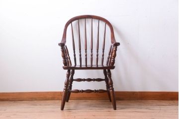 ヴィンテージ家具　柏木工　ビンテージ品　ウィンザーアームチェア(スピンドルバック)(1)