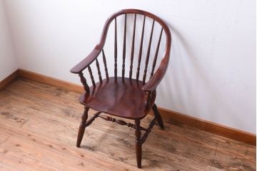 ヴィンテージ家具　柏木工　ビンテージ品　ウィンザーアームチェア(スピンドルバック)(1)