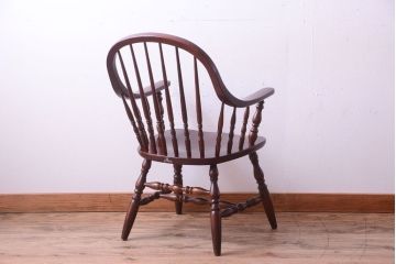 ヴィンテージ家具　柏木工　ビンテージ品　ウィンザーアームチェア(スピンドルバック)(1)