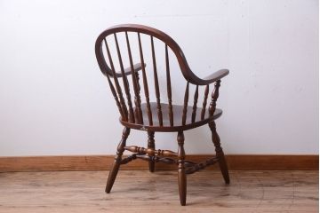 ヴィンテージ家具　柏木工　ビンテージ品　ウィンザーアームチェア(スピンドルバック)(2)