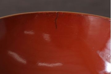 和製アンティーク　松竹梅　朱塗り木製椀5客セット(3)