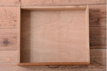 レトロ家具　昭和レトロ　古い木製のアンティークサイドテーブル(収納棚)