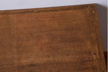 レトロ家具　昭和レトロ　古い木製のアンティークサイドテーブル(収納棚)