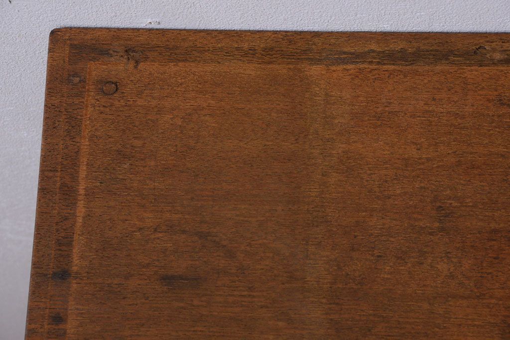 レトロ家具　昭和レトロ　古い木製のアンティークサイドテーブル(収納棚)