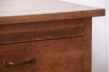 レトロ家具　昭和レトロ　古い木製のアンティークサイドテーブル(収納棚)