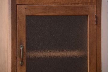 レトロ家具　昭和レトロ　古い木製のアンティークサイドテーブル(収納棚)