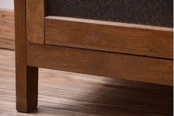 レトロ家具　昭和レトロ　古い木製のアンティークサイドテーブル(収納棚)