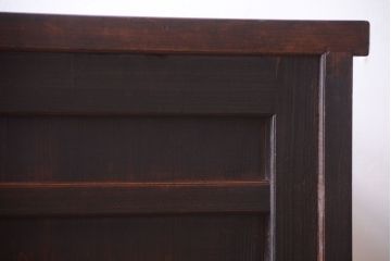 アンティーク家具　古民具・骨董　大正期　横桟引き戸のアンティーク茶箪笥