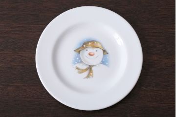 アンティーク雑貨　中古 イギリス ROYAL DOULTON(ロイヤルドルトン)　スノーマン　3点セット(洋食器)