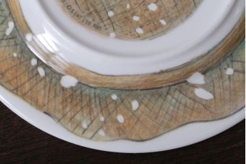 アンティーク雑貨　中古 イギリス ROYAL DOULTON(ロイヤルドルトン)　スノーマン　3点セット(洋食器)