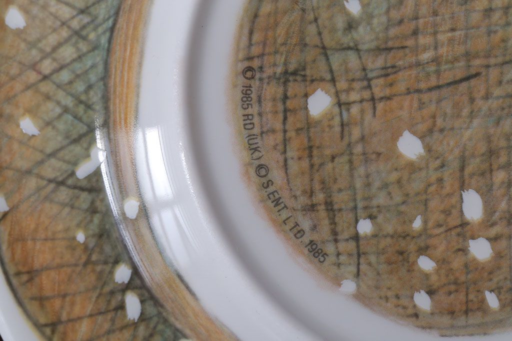 アンティーク雑貨　中古 イギリス ROYAL DOULTON(ロイヤルドルトン)　スノーマン　3点セット(洋食器)