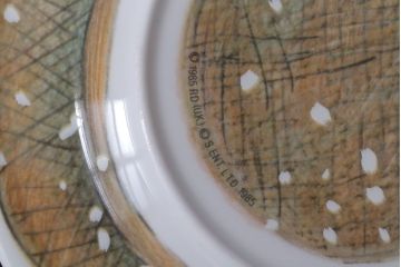 アンティーク雑貨　中古 イギリス ROYAL DOULTON(ロイヤルドルトン)　スノーマン　3点セット(洋食器)