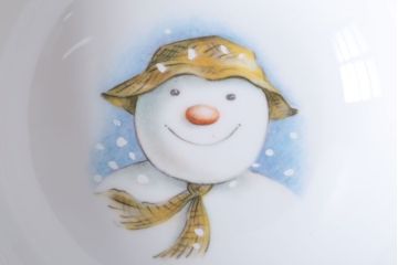 アンティーク雑貨　中古 イギリス ROYAL DOULTON(ロイヤルドルトン)　スノーマン　3点セット(洋食器)