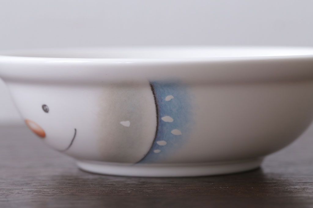 アンティーク雑貨　中古 イギリス ROYAL DOULTON(ロイヤルドルトン)　スノーマン　3点セット(洋食器)