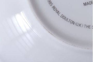 アンティーク雑貨　中古 イギリス ROYAL DOULTON(ロイヤルドルトン)　スノーマン　3点セット(洋食器)