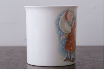 アンティーク雑貨　中古 イギリス ROYAL DOULTON(ロイヤルドルトン)　スノーマン　3点セット(洋食器)