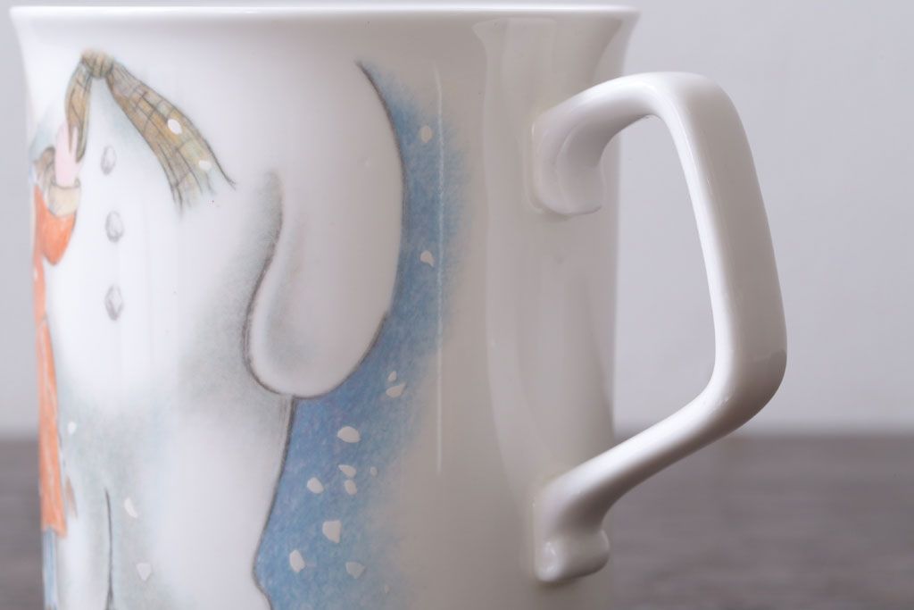 アンティーク雑貨　中古 イギリス ROYAL DOULTON(ロイヤルドルトン)　スノーマン　3点セット(洋食器)
