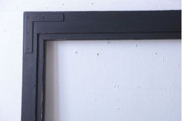 アンティークペイント　大きなガラス面の古い木製ドア