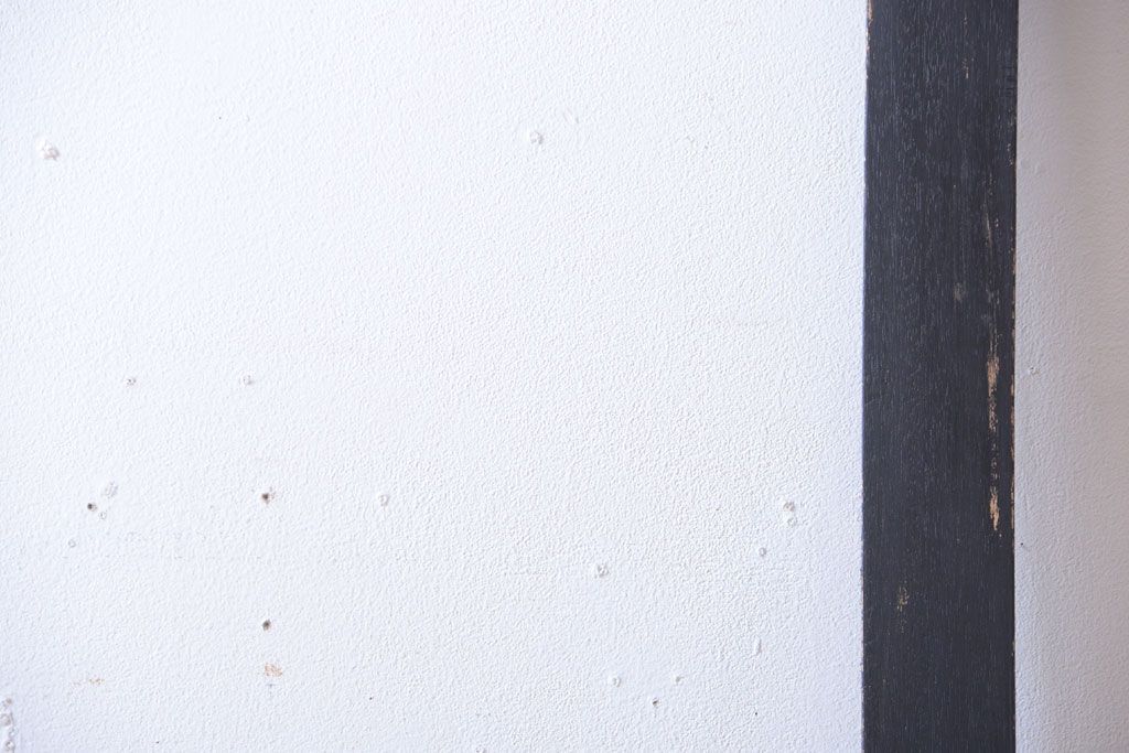 アンティークペイント　大きなガラス面の古い木製ドア