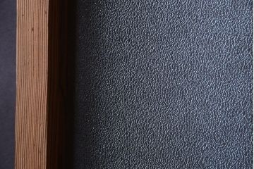  和製アンティーク　木味が上品な古いガラスドア