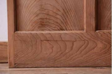  和製アンティーク　木味が上品な古いガラスドア