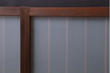 和製アンティーク　古い木のくもりガラス戸4枚セット(窓・明かり取り)