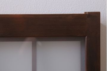 和製アンティーク　古い木のくもりガラス戸4枚セット(窓・明かり取り)