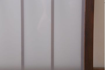 和製アンティーク　古い木のくもりガラス戸4枚セット(窓・明かり取り)