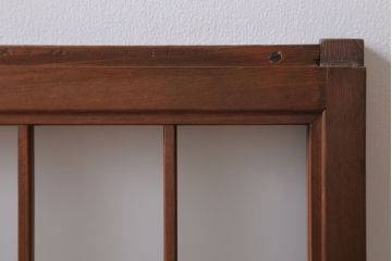 和製アンティーク　古い木のくもりガラス戸4枚セット(窓・明かり取り)