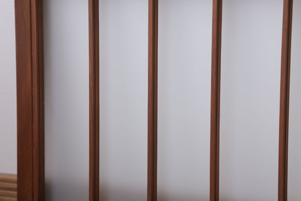 和製アンティーク　古い木のくもりガラス戸4枚セット(窓・明かり取り)