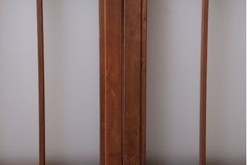 和製アンティーク　古い木のくもりガラス戸4枚セット(窓・明かり取り)