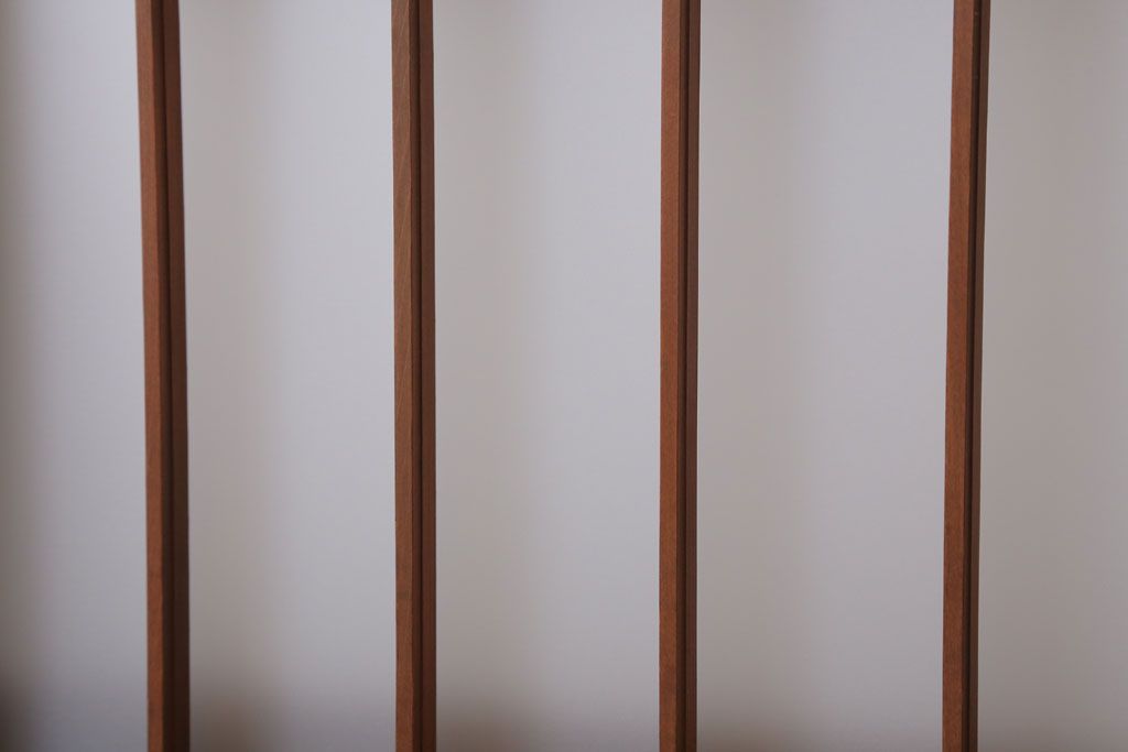 和製アンティーク　古い木のくもりガラス戸4枚セット(窓・明かり取り)