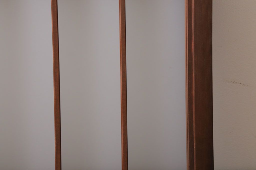 和製アンティーク　古い木のくもりガラス戸4枚セット(窓・明かり取り)