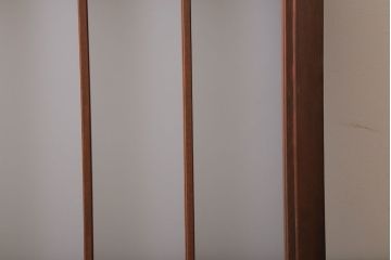 和製アンティーク　古い木のくもりガラス戸4枚セット(窓・明かり取り)