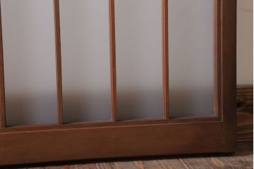 和製アンティーク　古い木のくもりガラス戸4枚セット(窓・明かり取り)