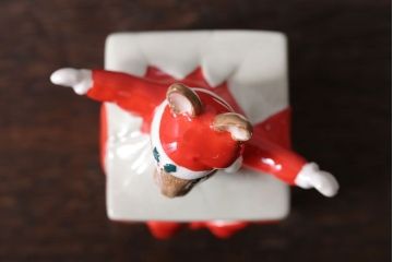 アンティーク雑貨　中古 イギリス ROYAL DOULTON(ロイヤルドルトン)　クリスマスBUNNYKINS　1994