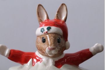 アンティーク雑貨　中古 イギリス ROYAL DOULTON(ロイヤルドルトン)　クリスマスBUNNYKINS　1994