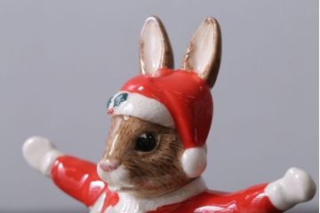 アンティーク雑貨　中古 イギリス ROYAL DOULTON(ロイヤルドルトン)　クリスマスBUNNYKINS　1994