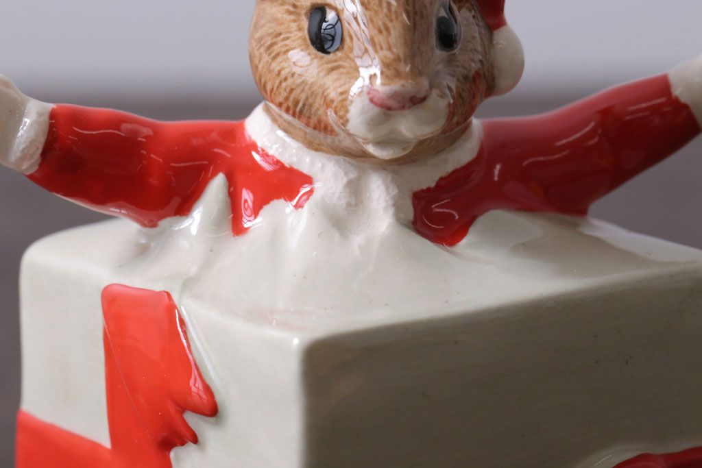 アンティーク雑貨　中古 イギリス ROYAL DOULTON(ロイヤルドルトン)　クリスマスBUNNYKINS　1994