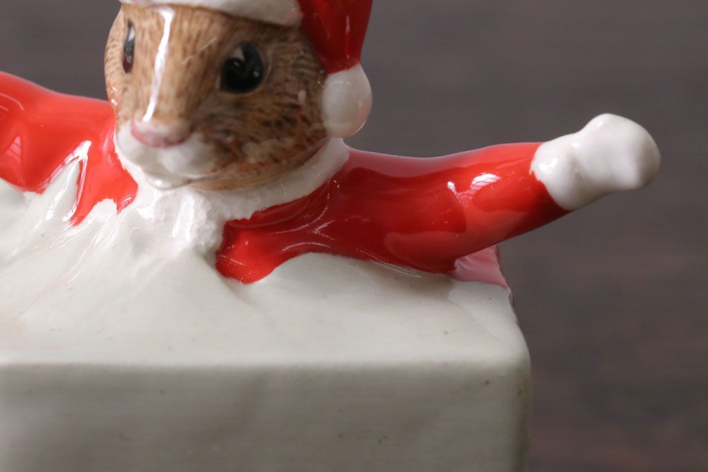 アンティーク雑貨　中古 イギリス ROYAL DOULTON(ロイヤルドルトン)　クリスマスBUNNYKINS　1994