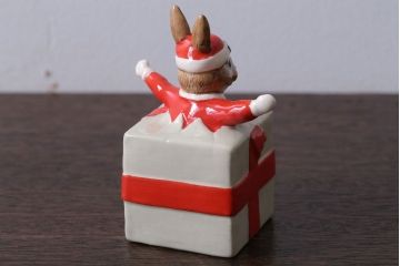 アンティーク雑貨　中古 イギリス ROYAL DOULTON(ロイヤルドルトン)　クリスマスBUNNYKINS　1994