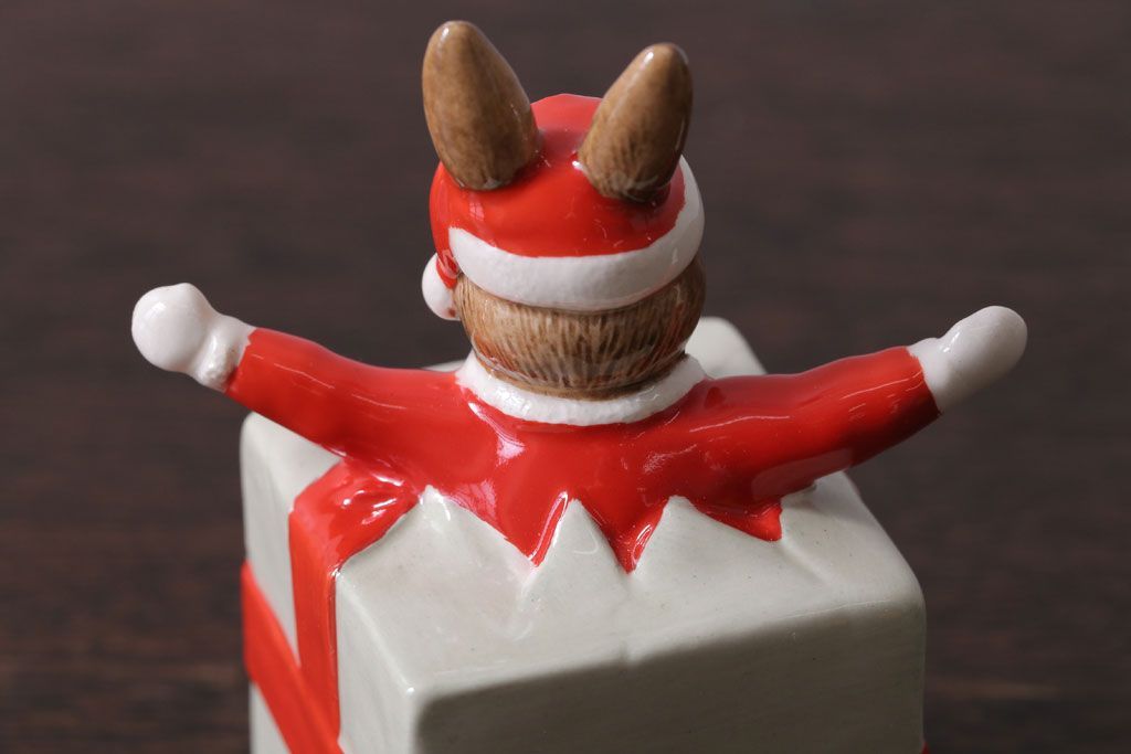 アンティーク雑貨　中古 イギリス ROYAL DOULTON(ロイヤルドルトン)　クリスマスBUNNYKINS　1994