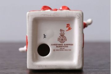 アンティーク雑貨　中古 イギリス ROYAL DOULTON(ロイヤルドルトン)　クリスマスBUNNYKINS　1994