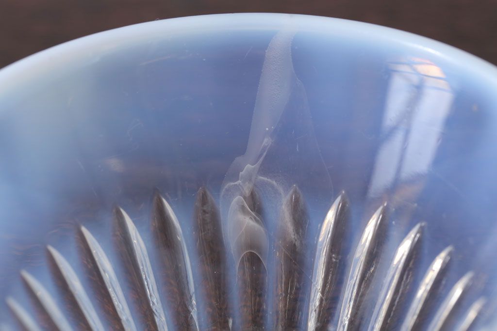 アンティーク雑貨　昭和レトロ　乳白ガラスカップ3点(氷コップ)