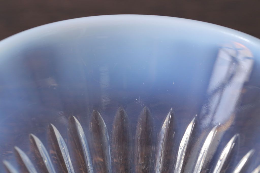 アンティーク雑貨　昭和レトロ　乳白ガラスカップ3点(氷コップ)