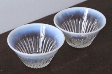 アンティーク雑貨　昭和レトロ　乳白ガラスカップ2点(氷コップ)