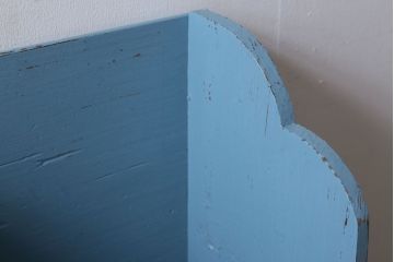 アンティーク家具　アンティークペイント　引き出し付き!小さな古い木の本立て(2)