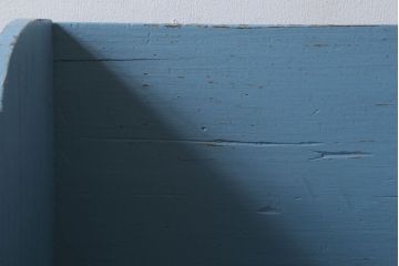 アンティーク家具　アンティークペイント　引き出し付き!小さな古い木の本立て(2)